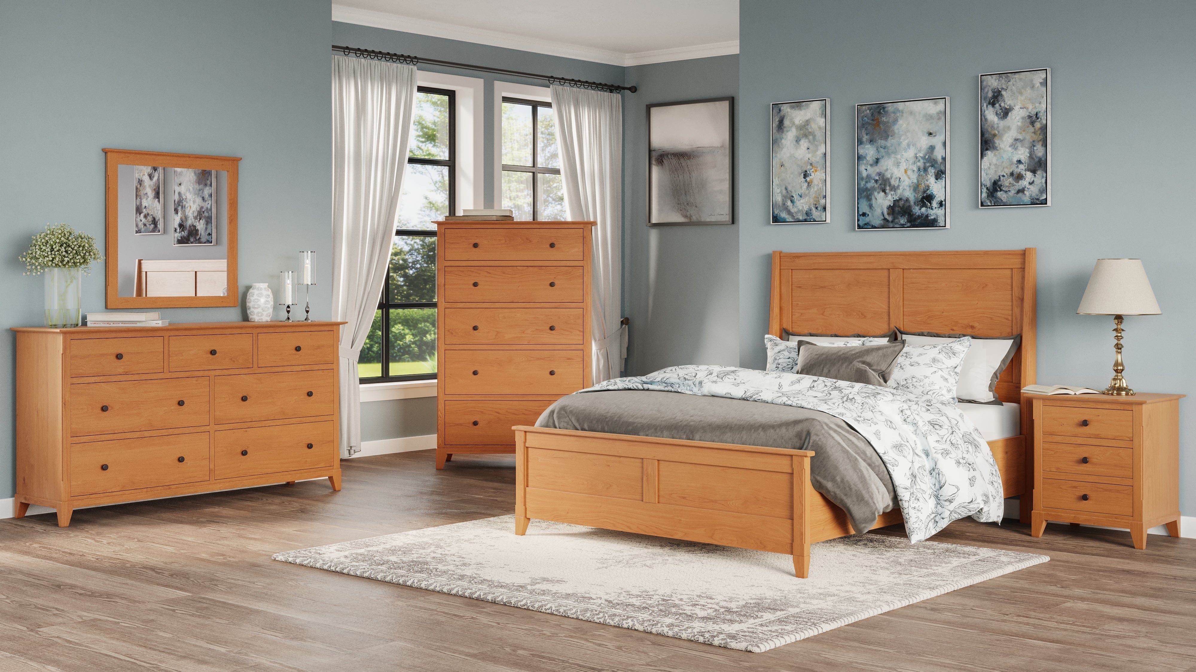 Thurston's solid wood bedroom furniture crafted from sustainable North American hardwoods for superior durability and timeless beauty over imported alternatives