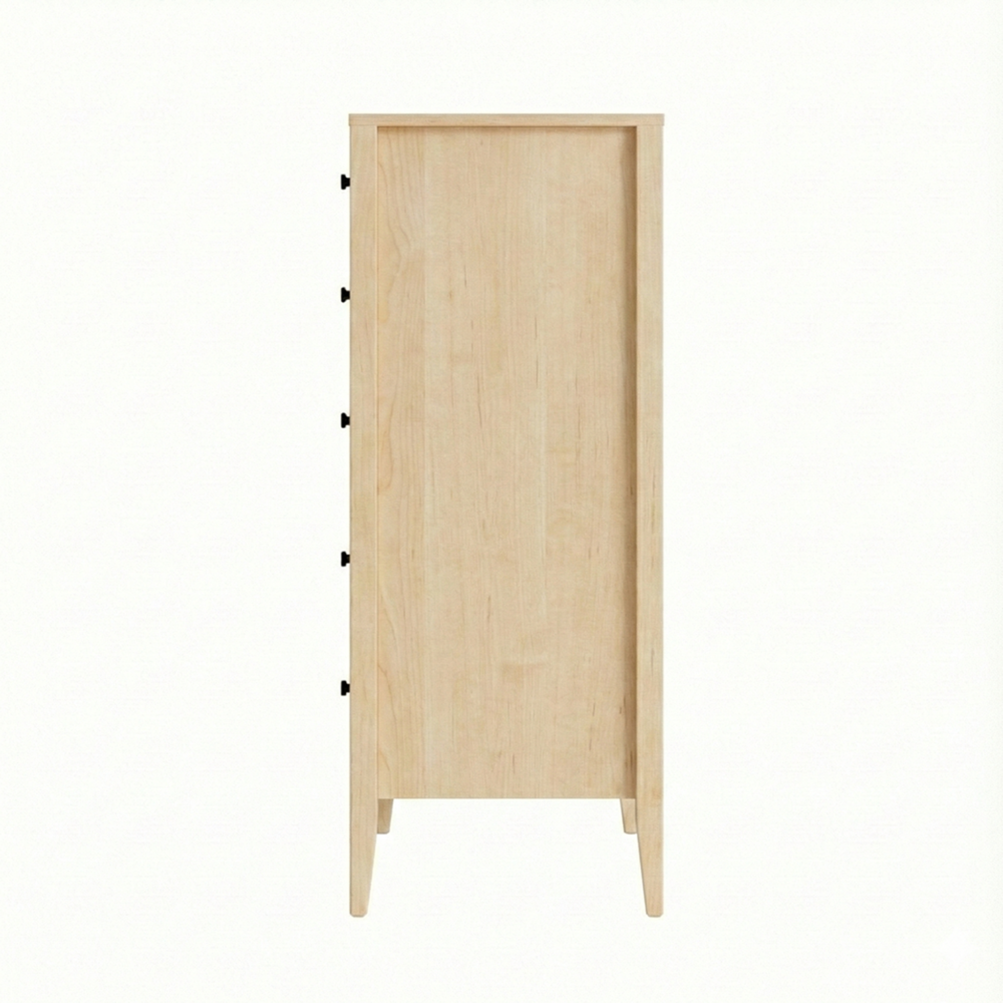 Maple modern chest dresser with five drawers