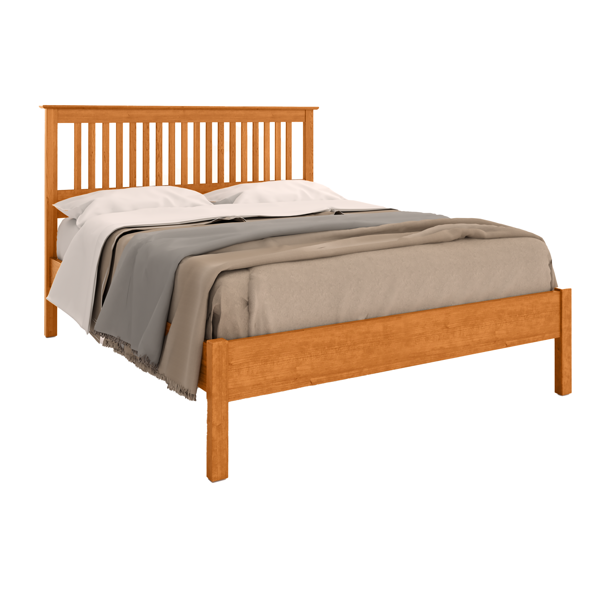 Traditional Slat Bed Low Footboard