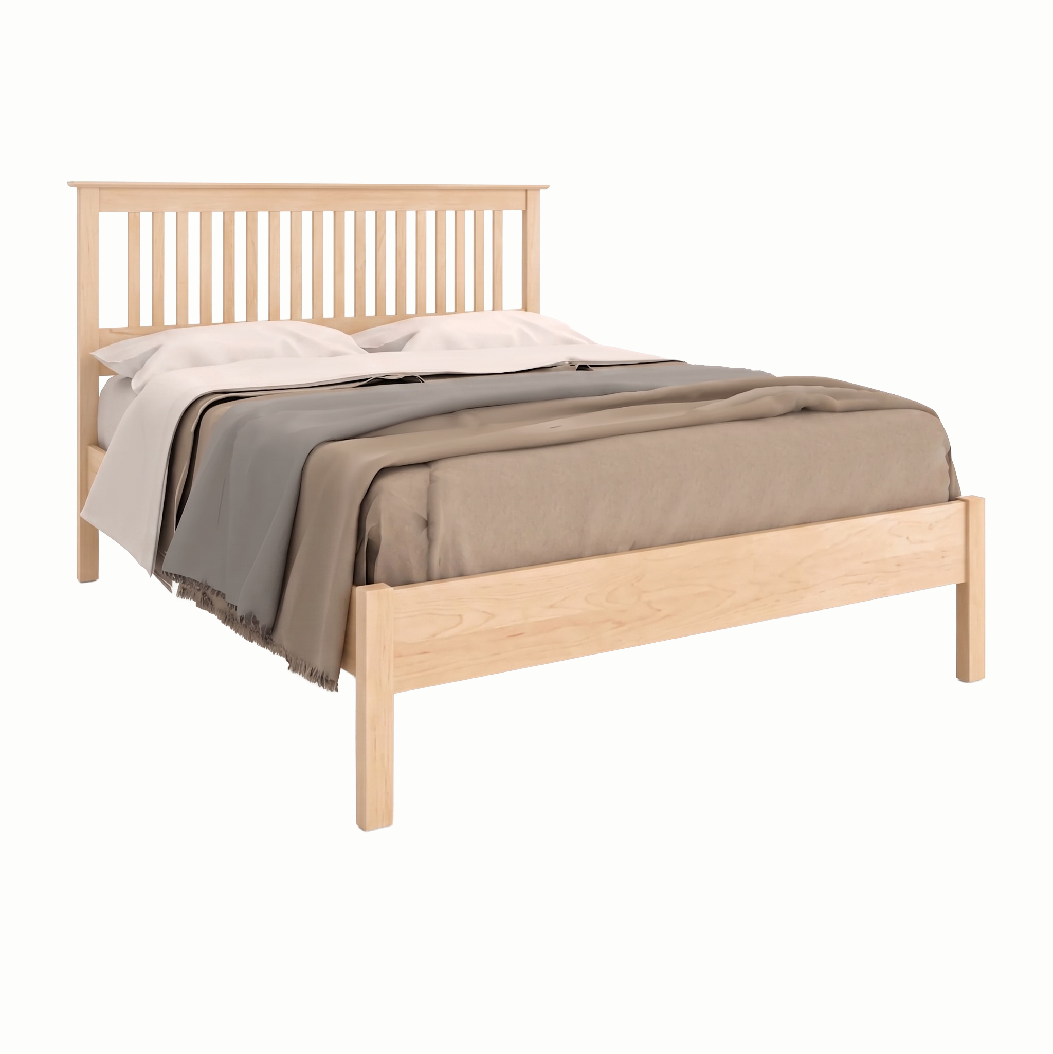 Traditional Slat Bed Low Footboard