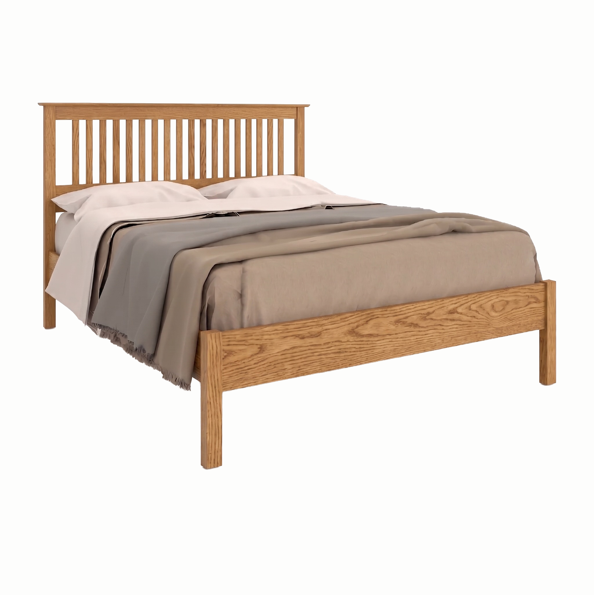 Traditional Slat Bed Low Footboard