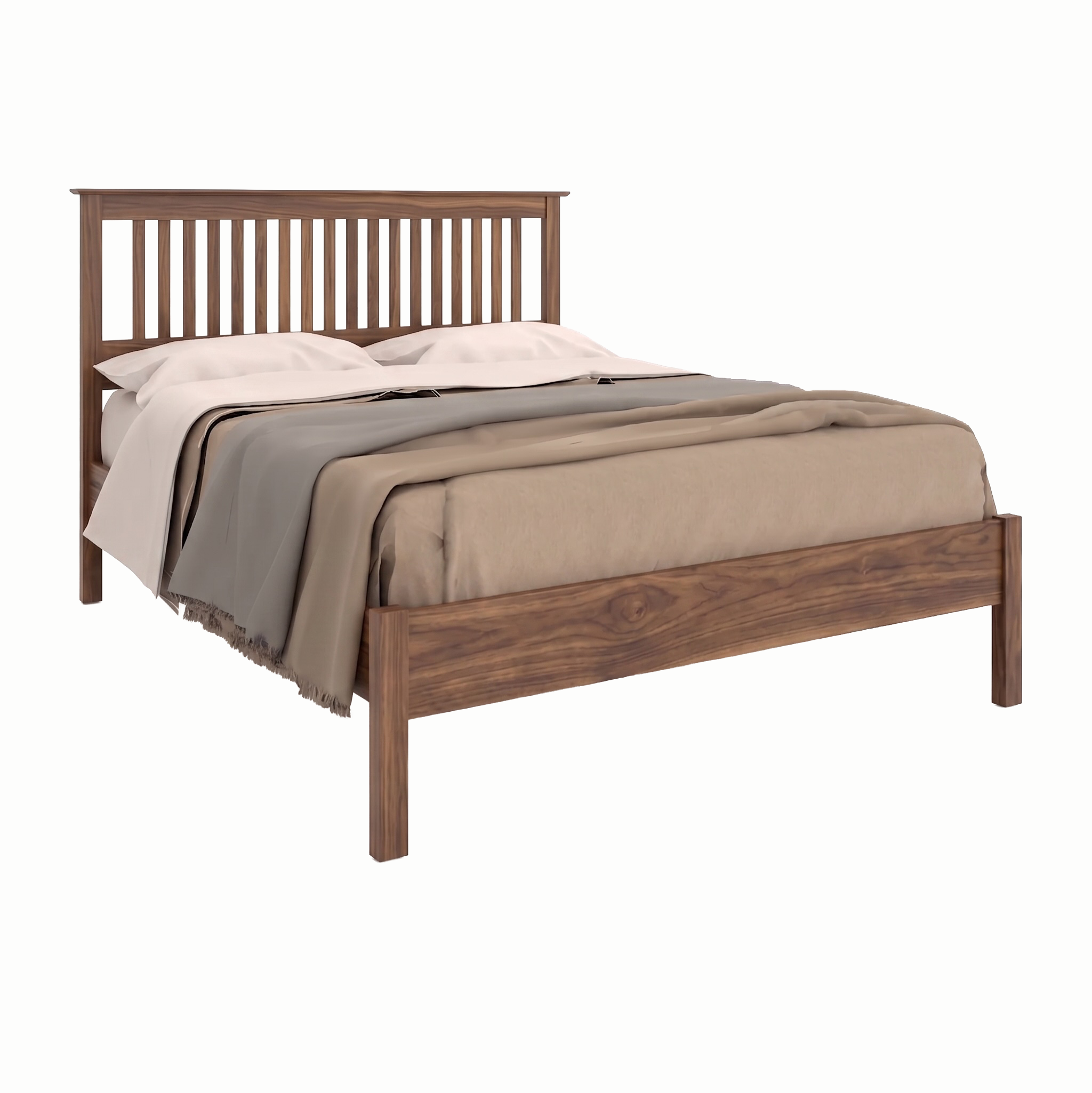 Traditional Slat Bed Low Footboard
