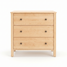 Shaker maple dresser with 3 drawers natural wood finish