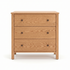 Shaker style oak dresser with 3 drawers solid wood