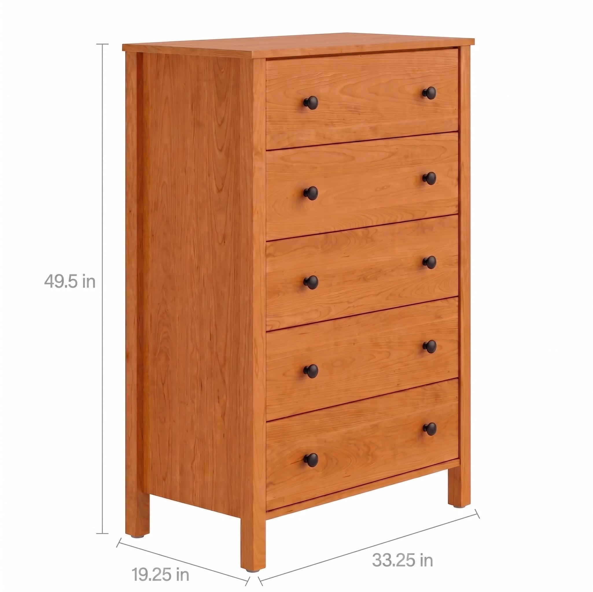 Addison Five Drawer Chest – Vermont Made Furniture