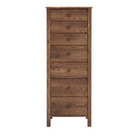 Shaker style walnut dresser lingerie chest 7 drawers