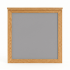 Shaker oak wall mirror solid wood frame natural finish