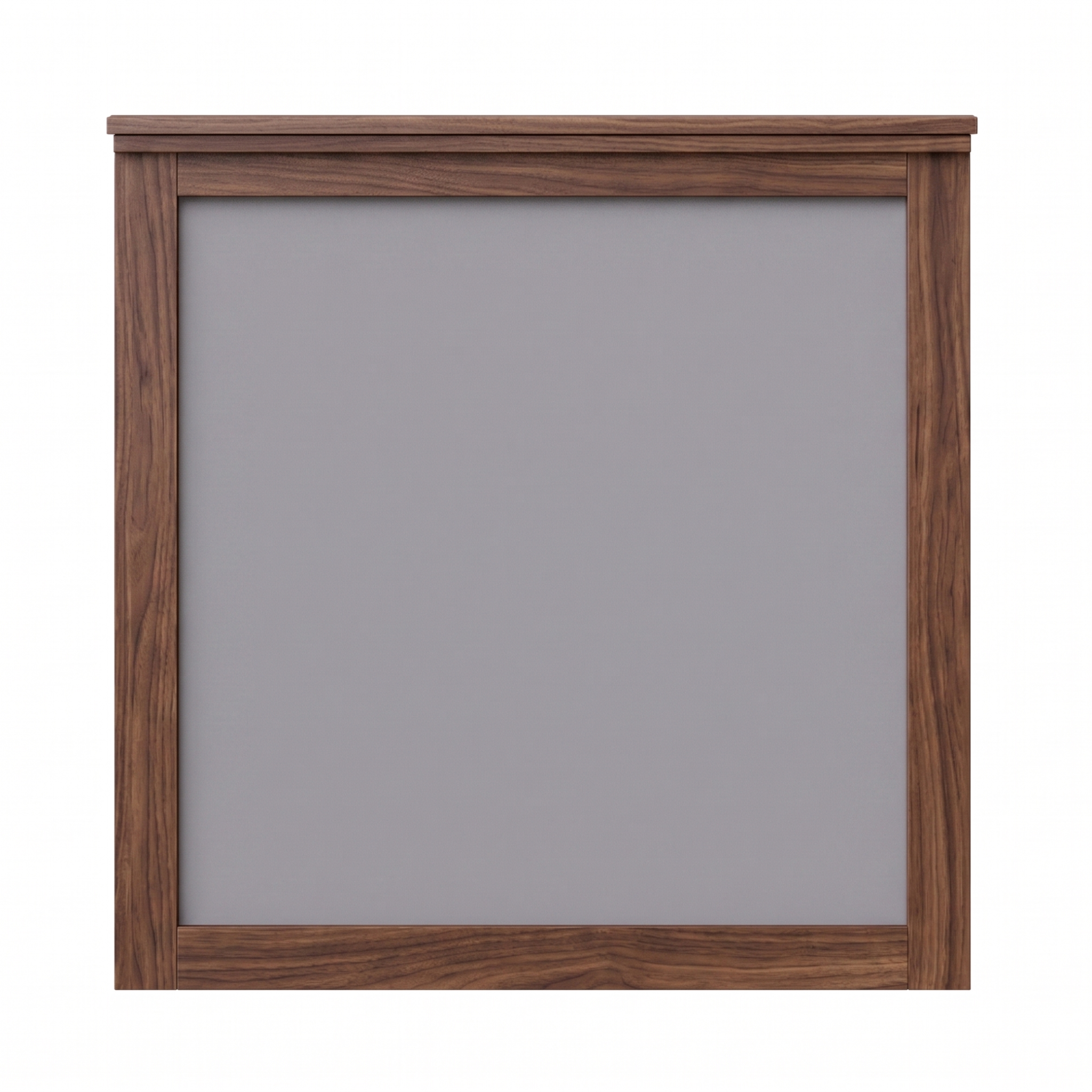 Walnut wood wall mirror Shaker style solid wood frame
