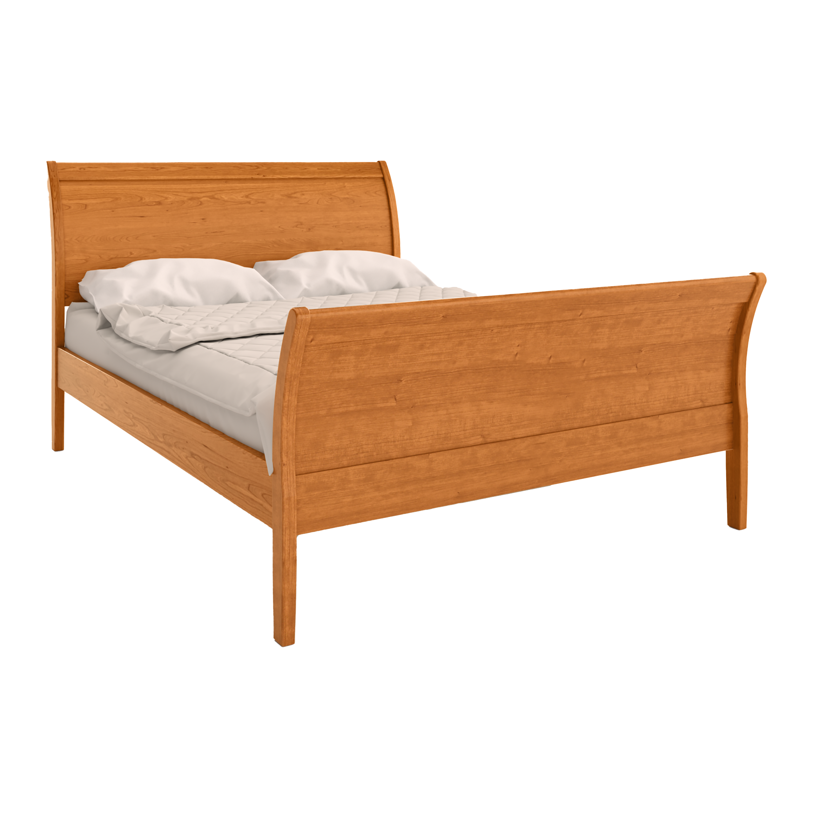 Cascade Sleigh Bed High Footboard