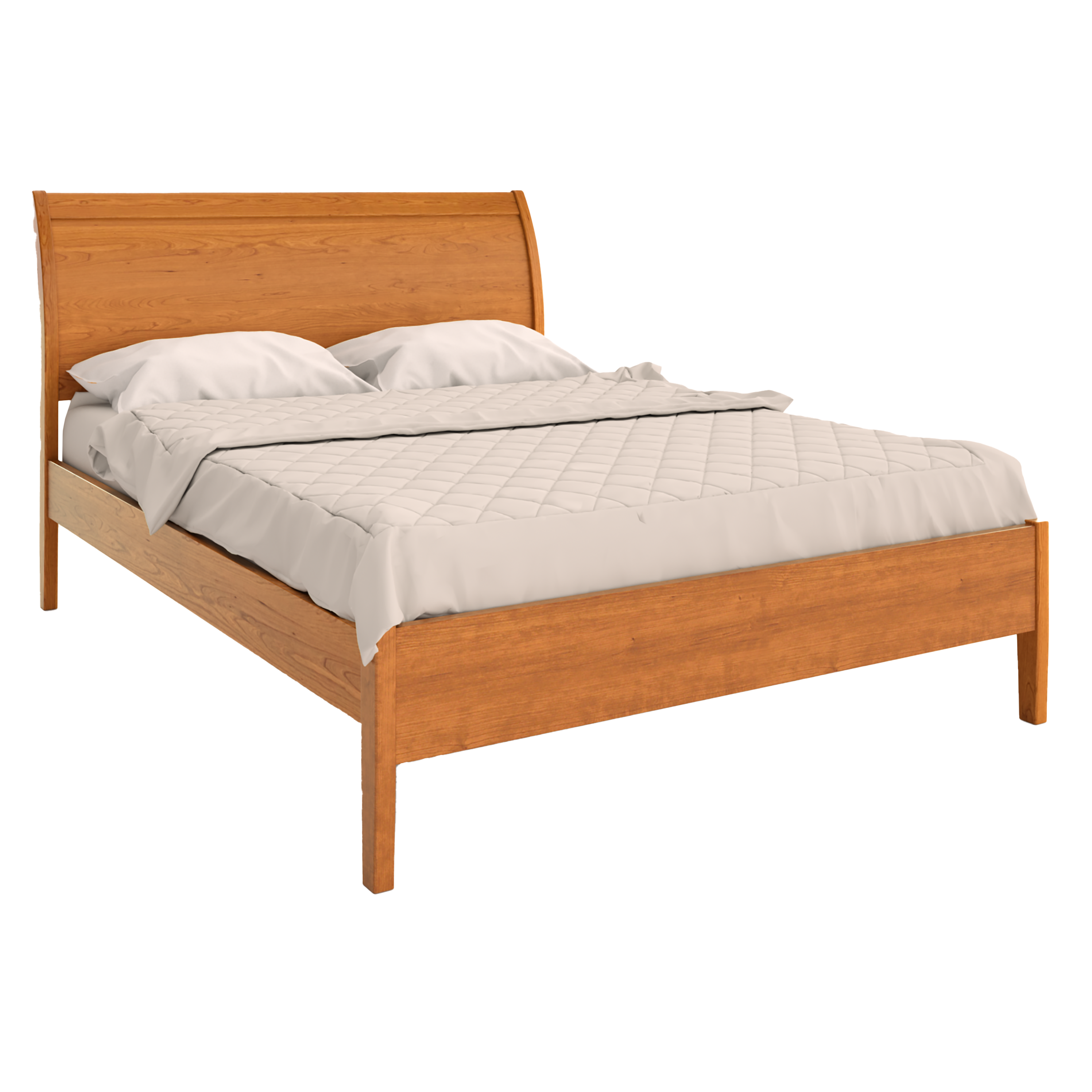 Cascade Sleigh Bed Low Footboard