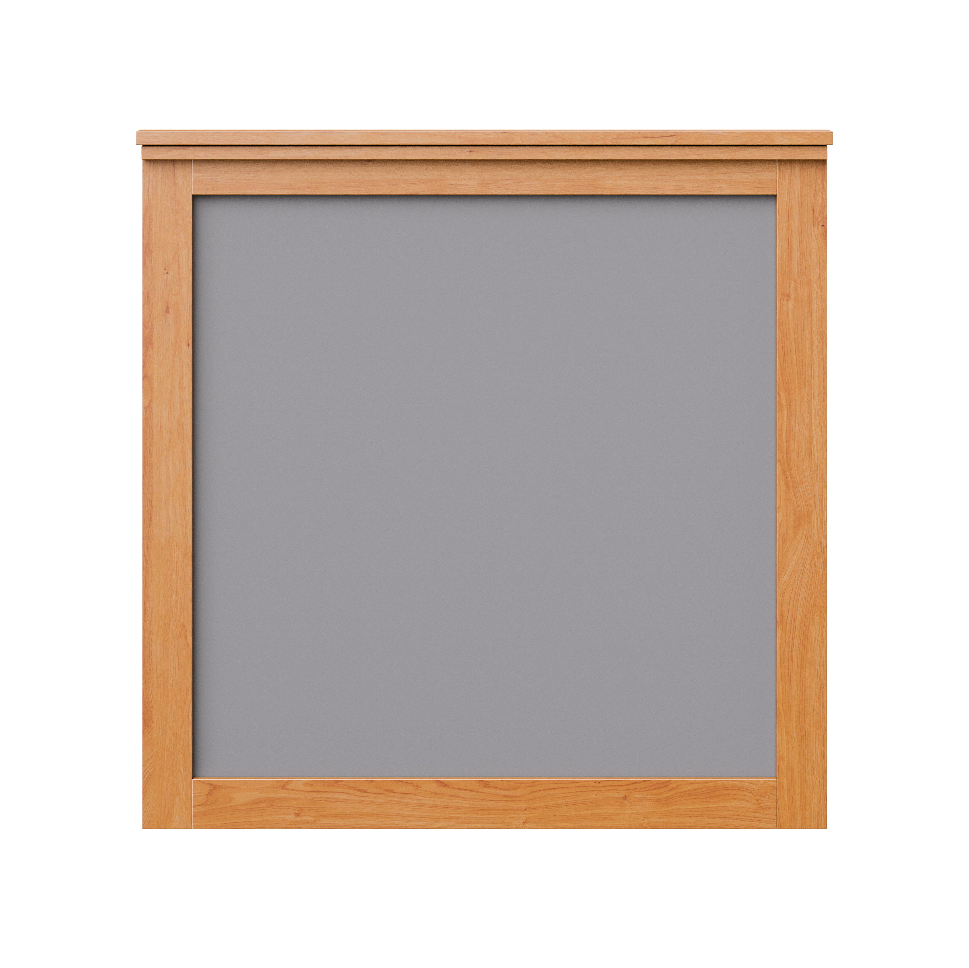 Allen Furniture Collection cherry  rectangular mirror with a wooden frame, featuring a plain, unadorned design.