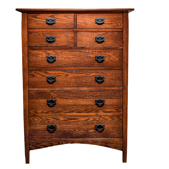 Berkshire Eight Drawer Chest - Oak