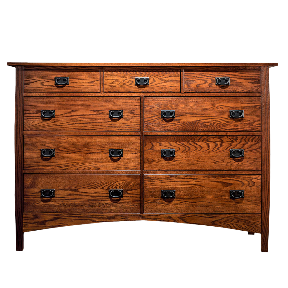 Berkshire Nine Drawer Dresser - Oak