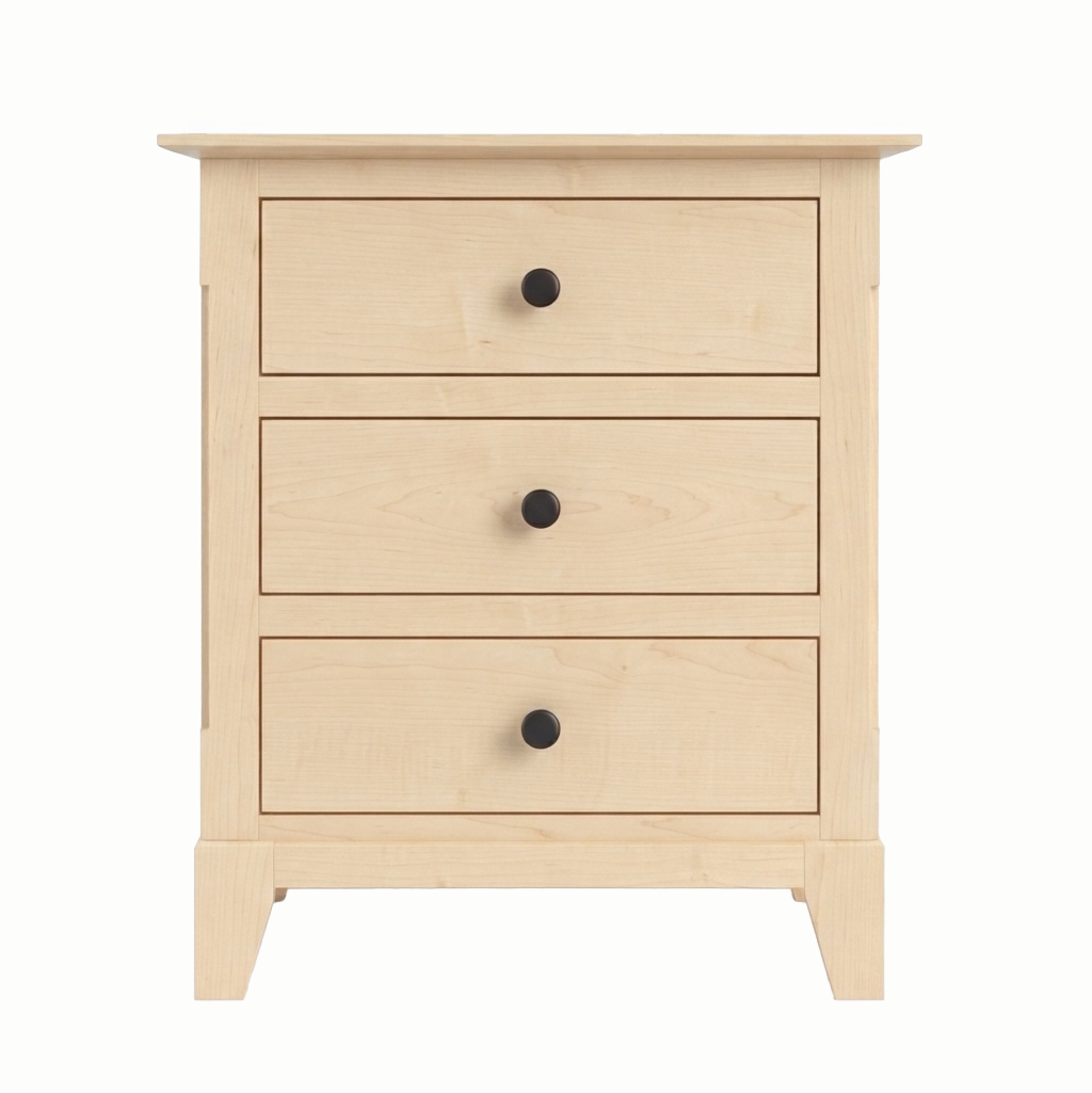 Cabot Three Drawer Nightstand