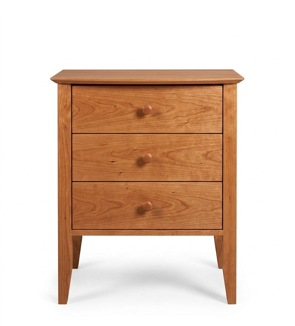 Coastal Three Drawer Nightstand
