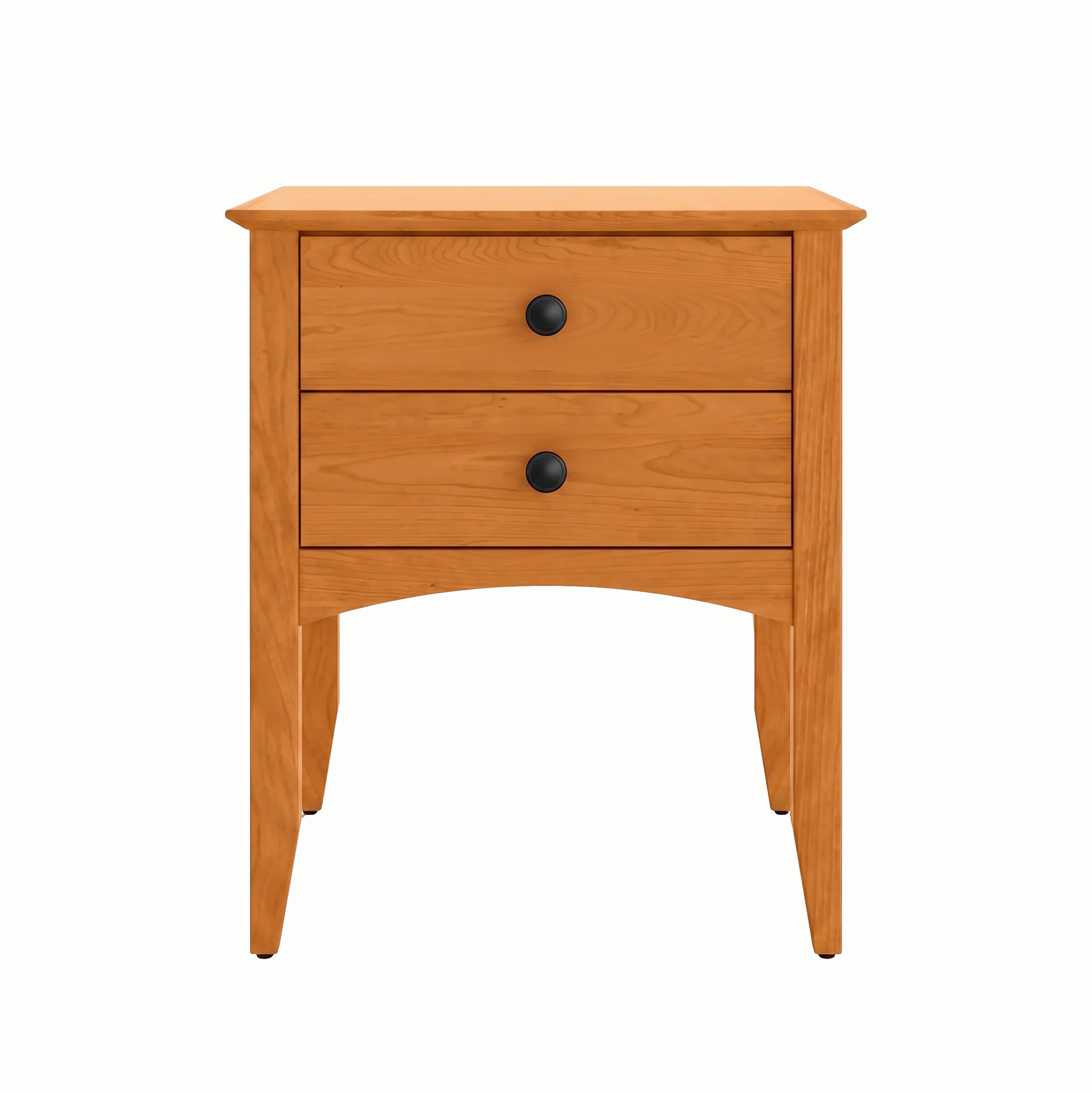 Traditional Two Drawer Nightstand