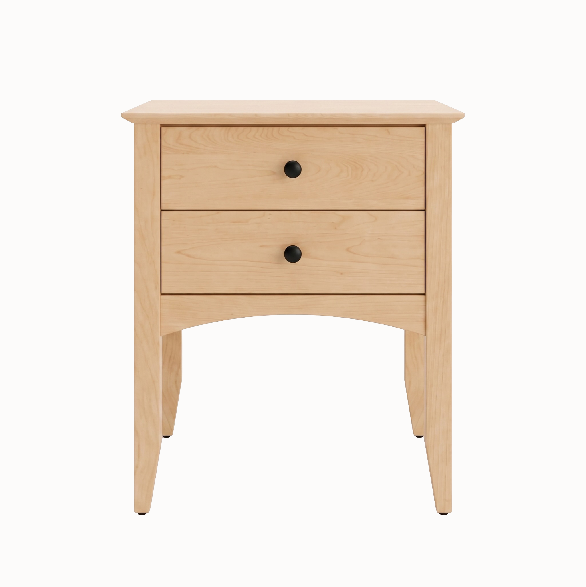 Traditional Two Drawer Nightstand