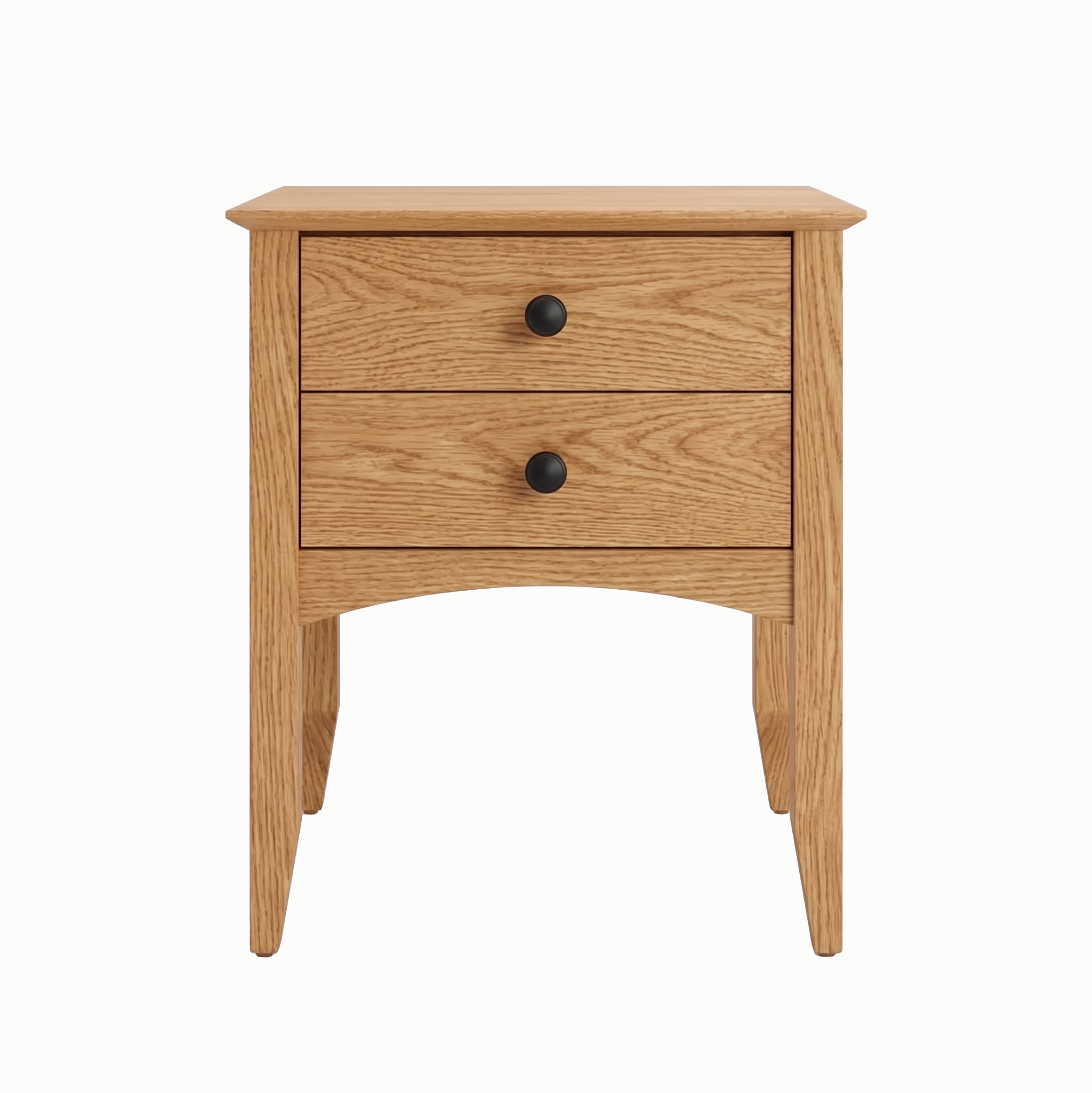 Traditional Two Drawer Nightstand