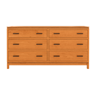 Truman Six Drawer Dresser - Cherry Base