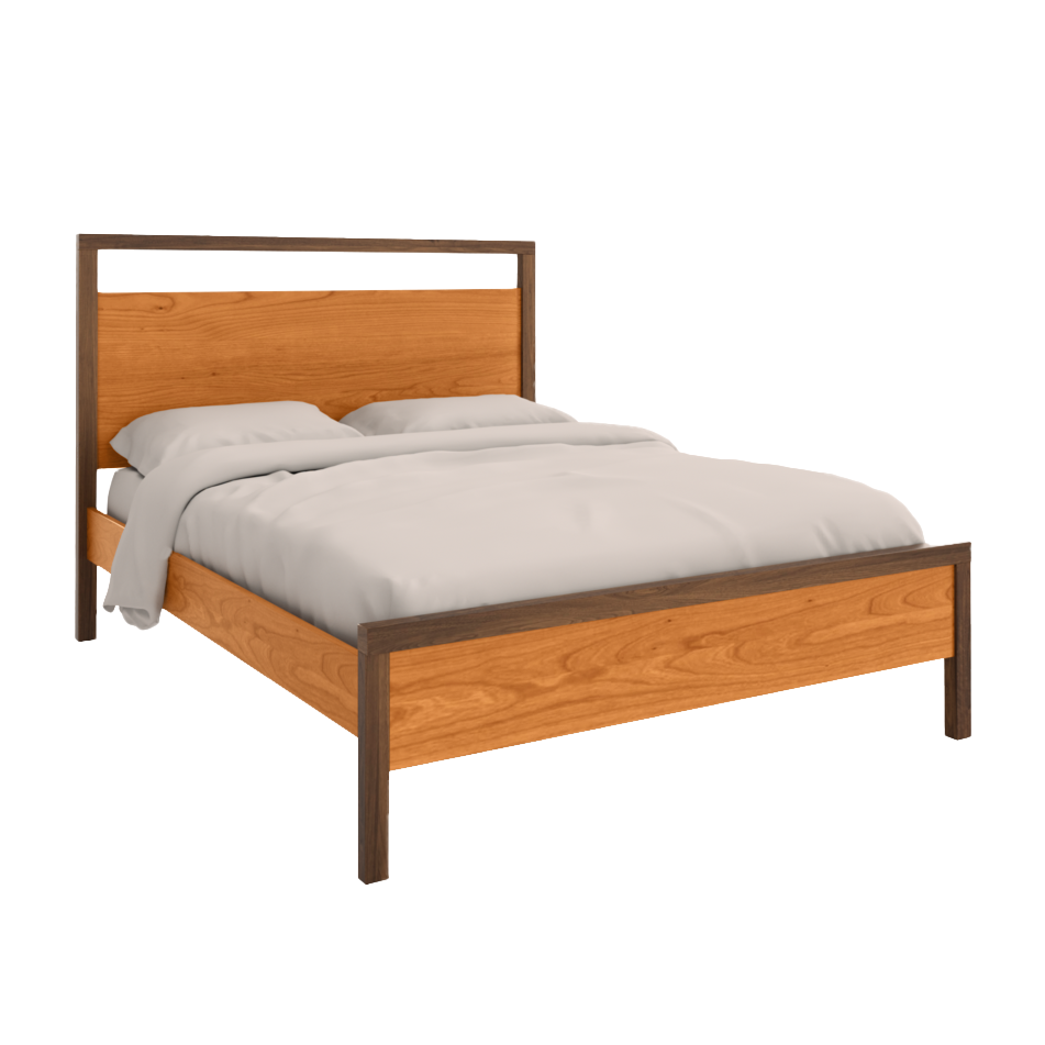 Truman Panel Bed Low Footboard - Cherry Natural