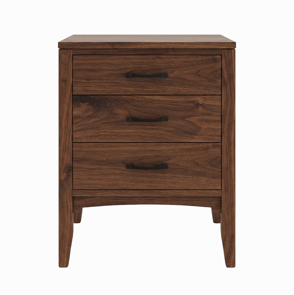 Weybridge Three Drawer Nightstand